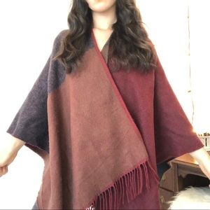 Autumn poncho scarf